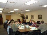 picture of Officers around a meeting table