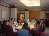 picture of Officers around a meeting table
