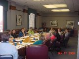 picture of Officers around a meeting table